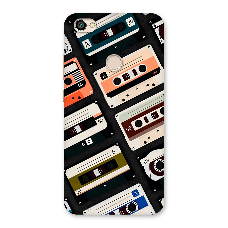 Vintage Retro Cassettes Back Case for Redmi Y1 2017