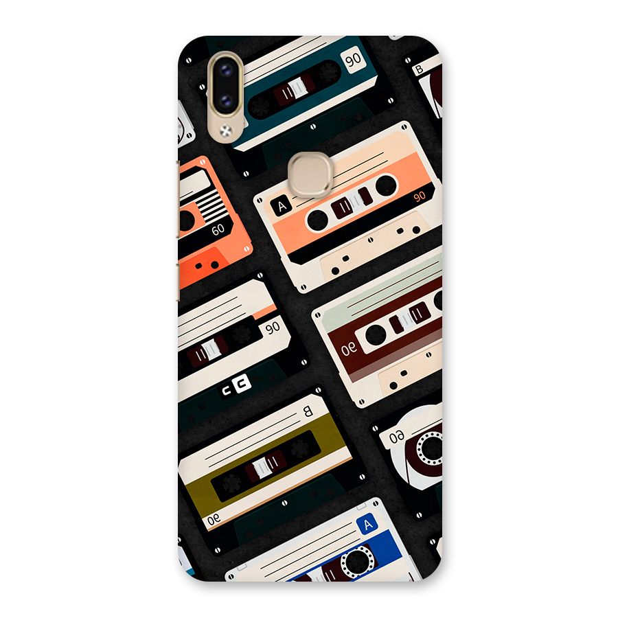 Vintage Retro Cassettes Back Case for Vivo V9