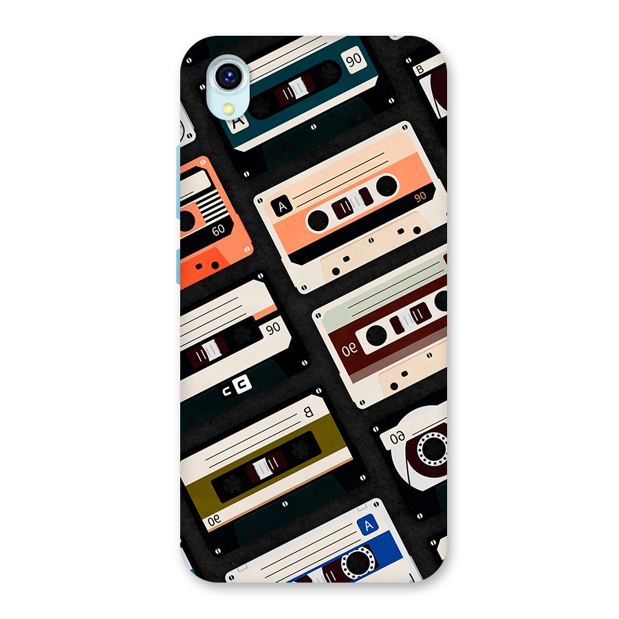 Vintage Retro Cassettes Back Case for Vivo Y1s