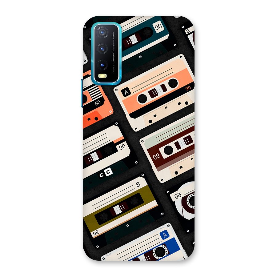 Vintage Retro Cassettes Back Case for Vivo Y20G