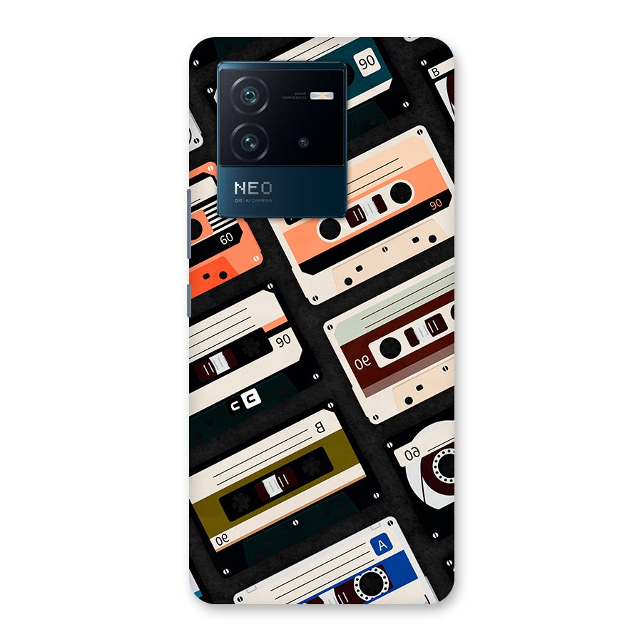 Vintage Retro Cassettes Back Case for Vivo iQOO Neo 6 5G