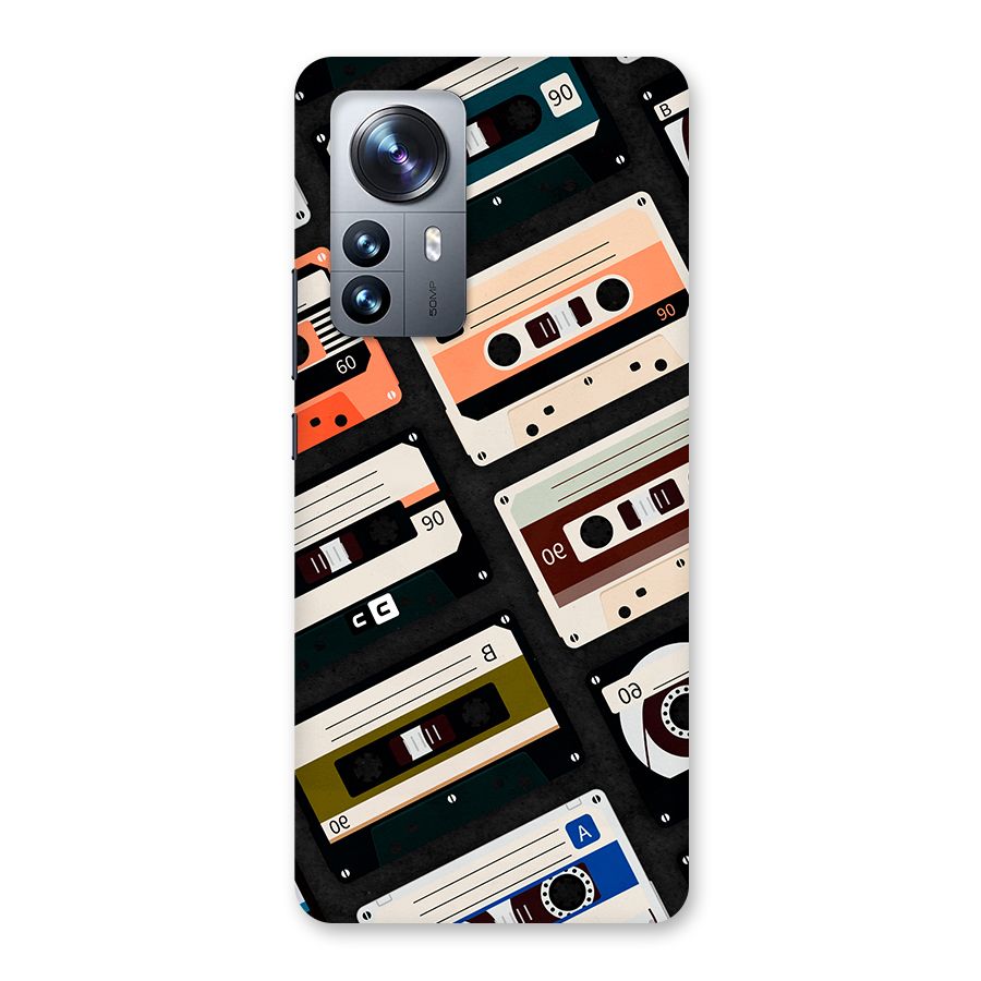Vintage Retro Cassettes Back Case for Xiaomi 12 Pro