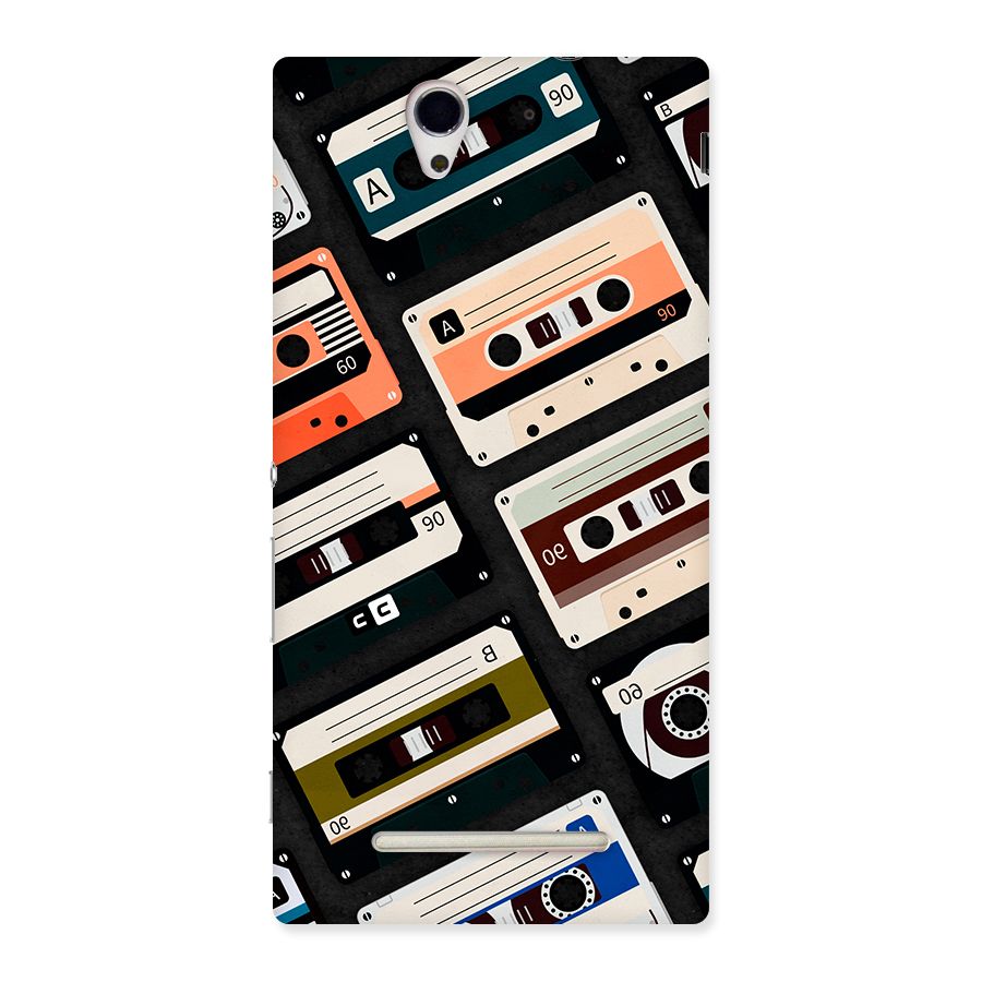 Vintage Retro Cassettes Back Case for Xperia C3