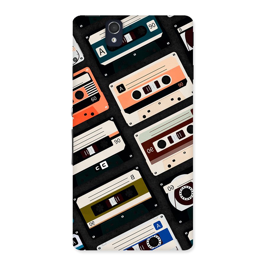 Vintage Retro Cassettes Back Case for Xperia Z