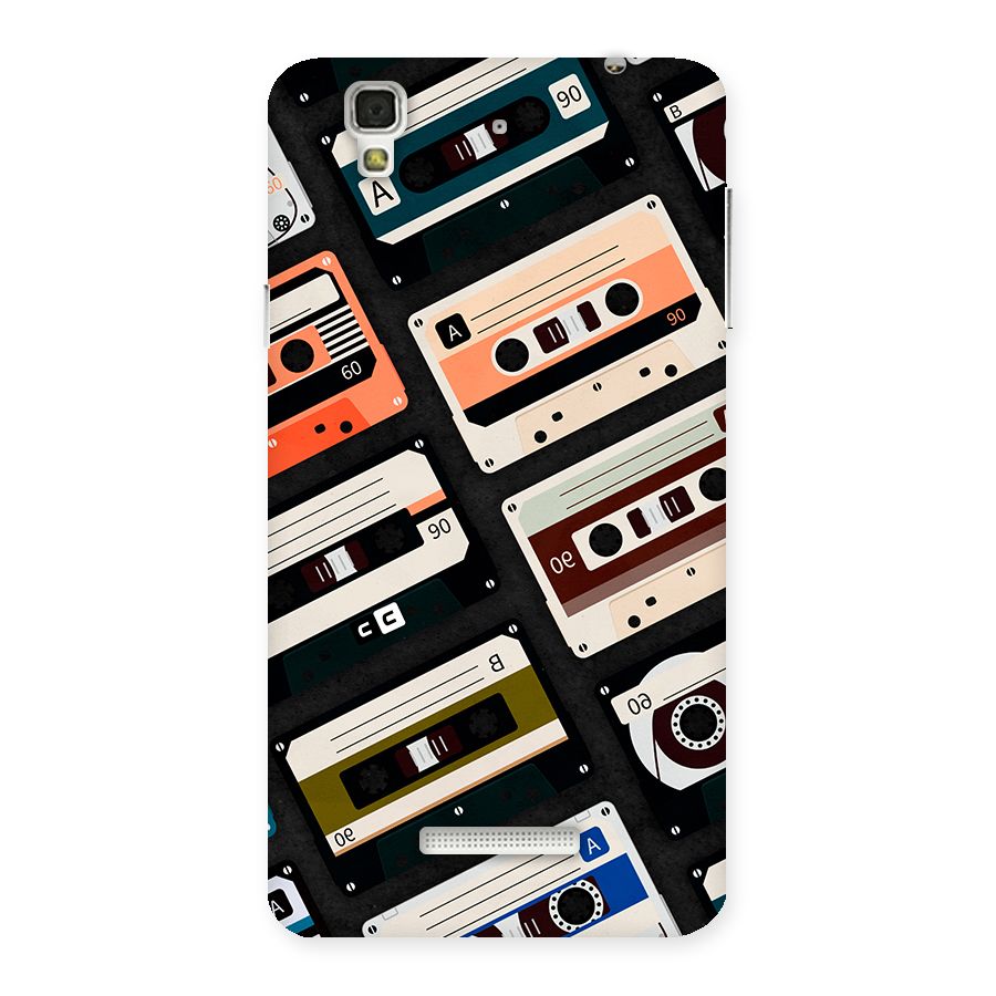 Vintage Retro Cassettes Back Case for YU Yureka Plus
