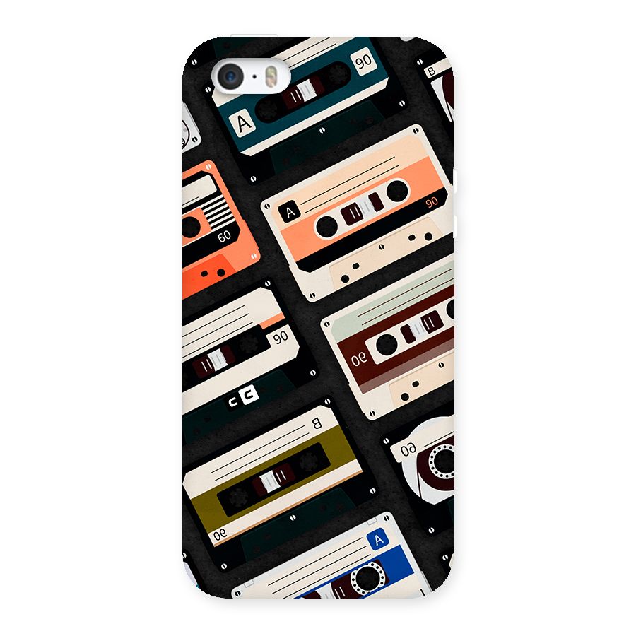 Vintage Retro Cassettes Back Case for iPhone SE 2016