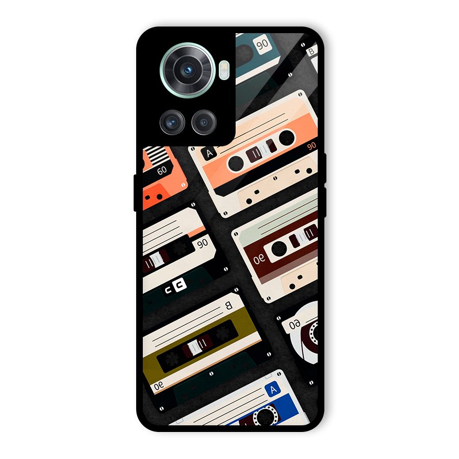 Vintage Retro Cassettes Glass Back Case for OnePlus 10R