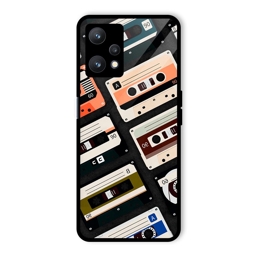 Vintage Retro Cassettes Glass Back Case for Realme 9 Pro 5G
