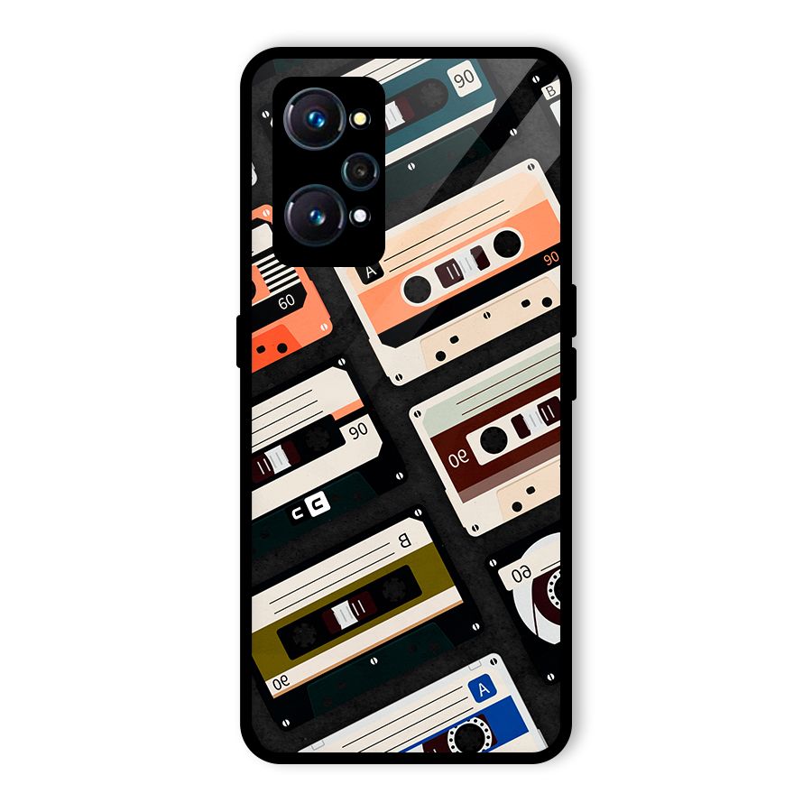 Vintage Retro Cassettes Glass Back Case for Realme GT 2