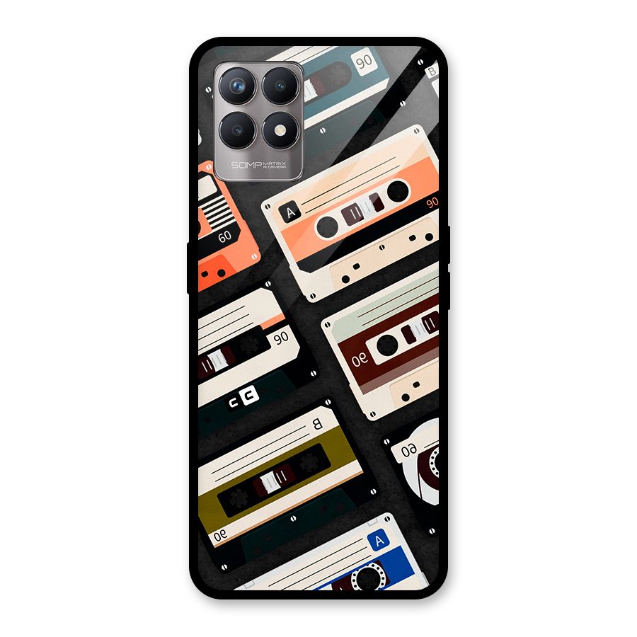 Vintage Retro Cassettes Glass Back Case for Realme Narzo 50
