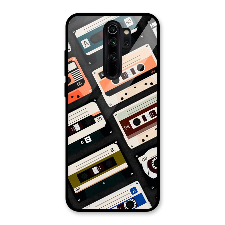 Vintage Retro Cassettes Glass Back Case for Redmi Note 8 Pro