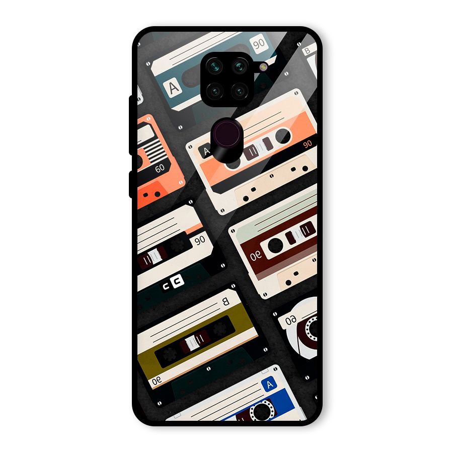 Vintage Retro Cassettes Glass Back Case for Redmi Note 9