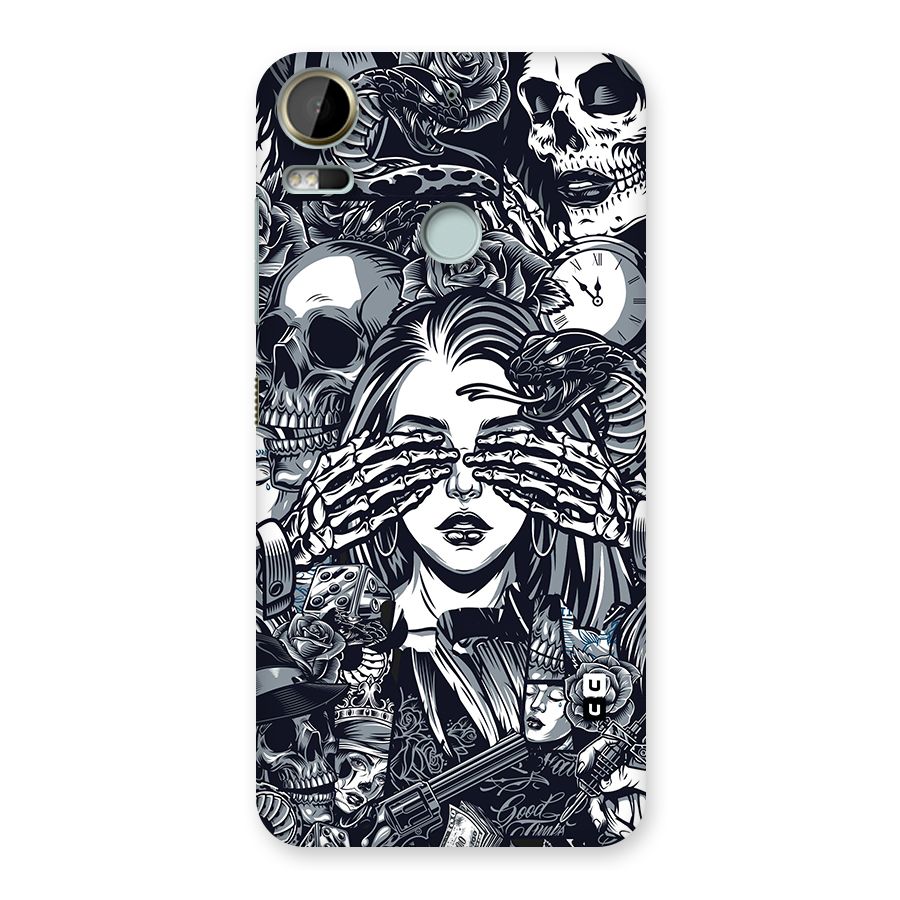 Vintage Skulls and Girl Style Back Case for Desire 10 Pro