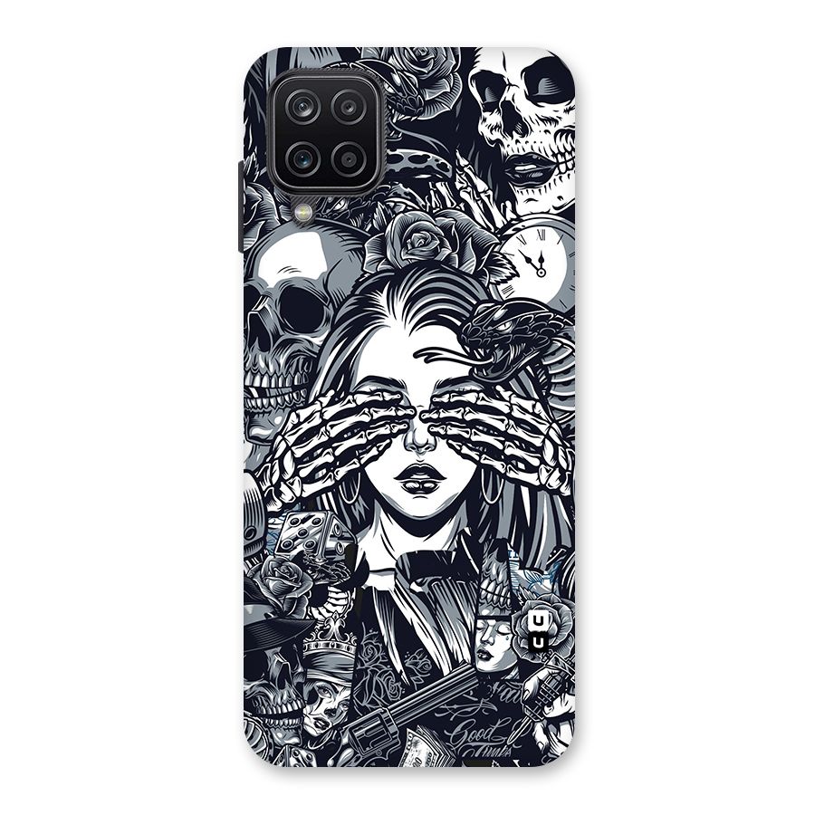 Vintage Skulls and Girl Style Back Case for Galaxy A12