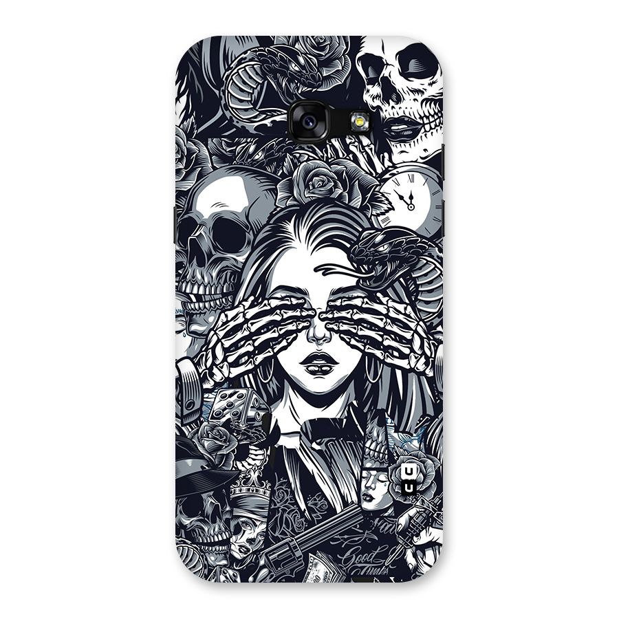 Vintage Skulls and Girl Style Back Case for Galaxy A5 2017
