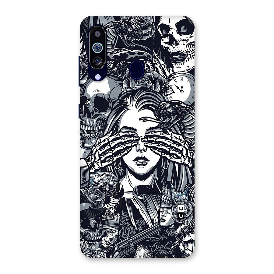 Vintage Skulls and Girl Style Back Case for Galaxy A60