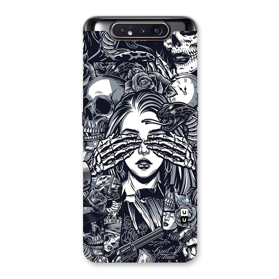 Vintage Skulls and Girl Style Back Case for Galaxy A80