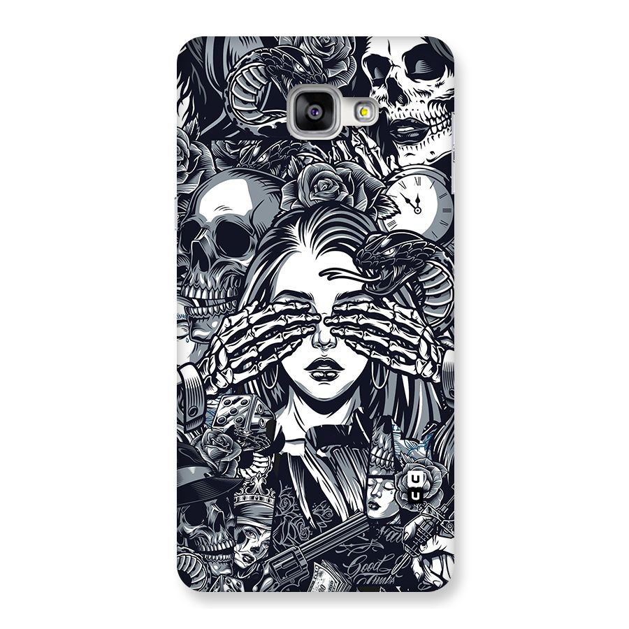 Vintage Skulls and Girl Style Back Case for Galaxy A9