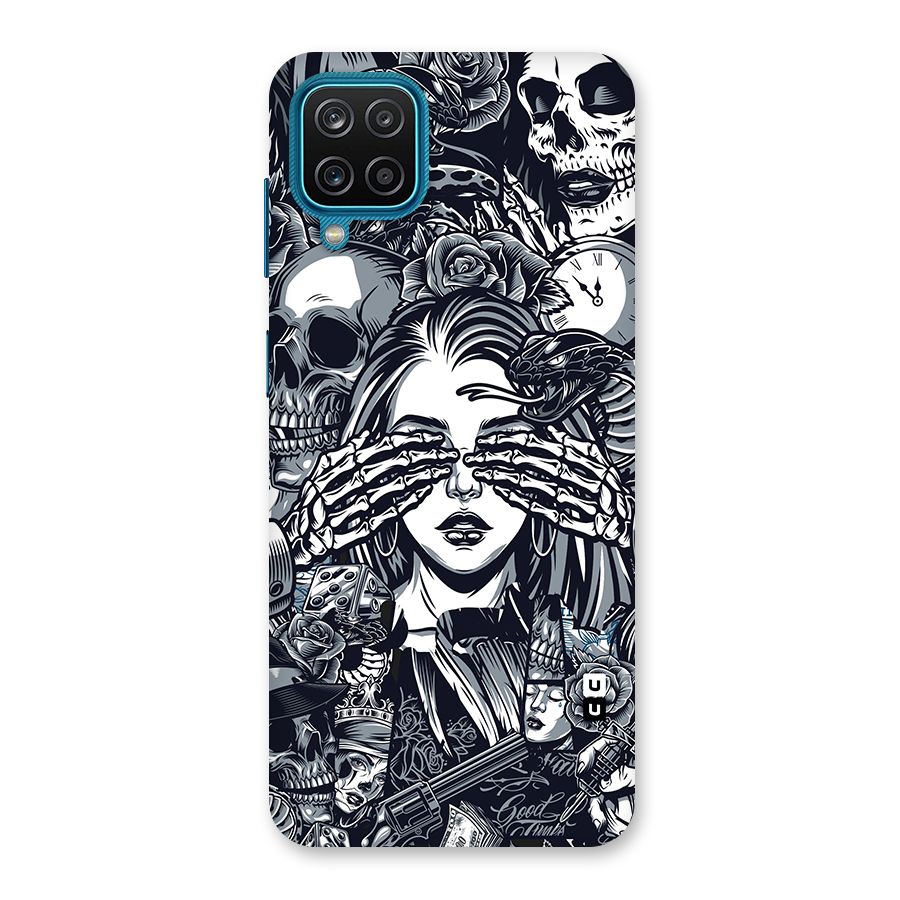 Vintage Skulls and Girl Style Back Case for Galaxy F12