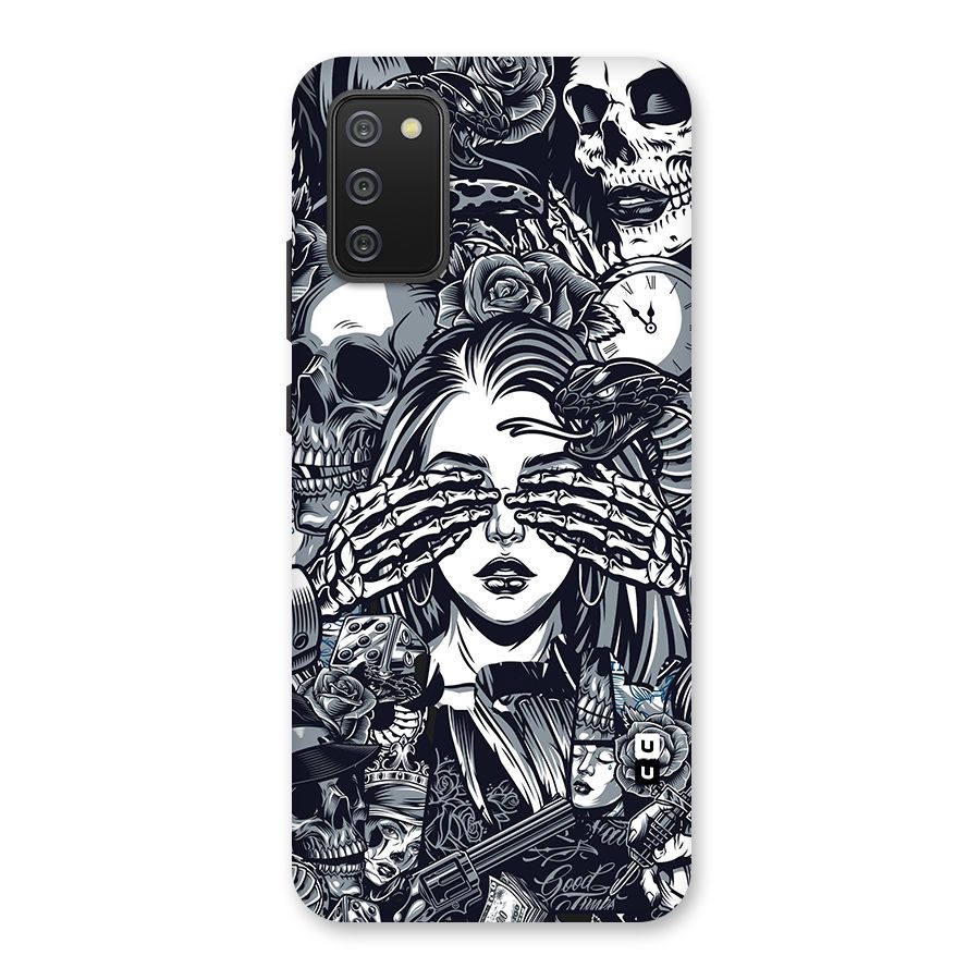 Vintage Skulls and Girl Style Back Case for Galaxy M02s