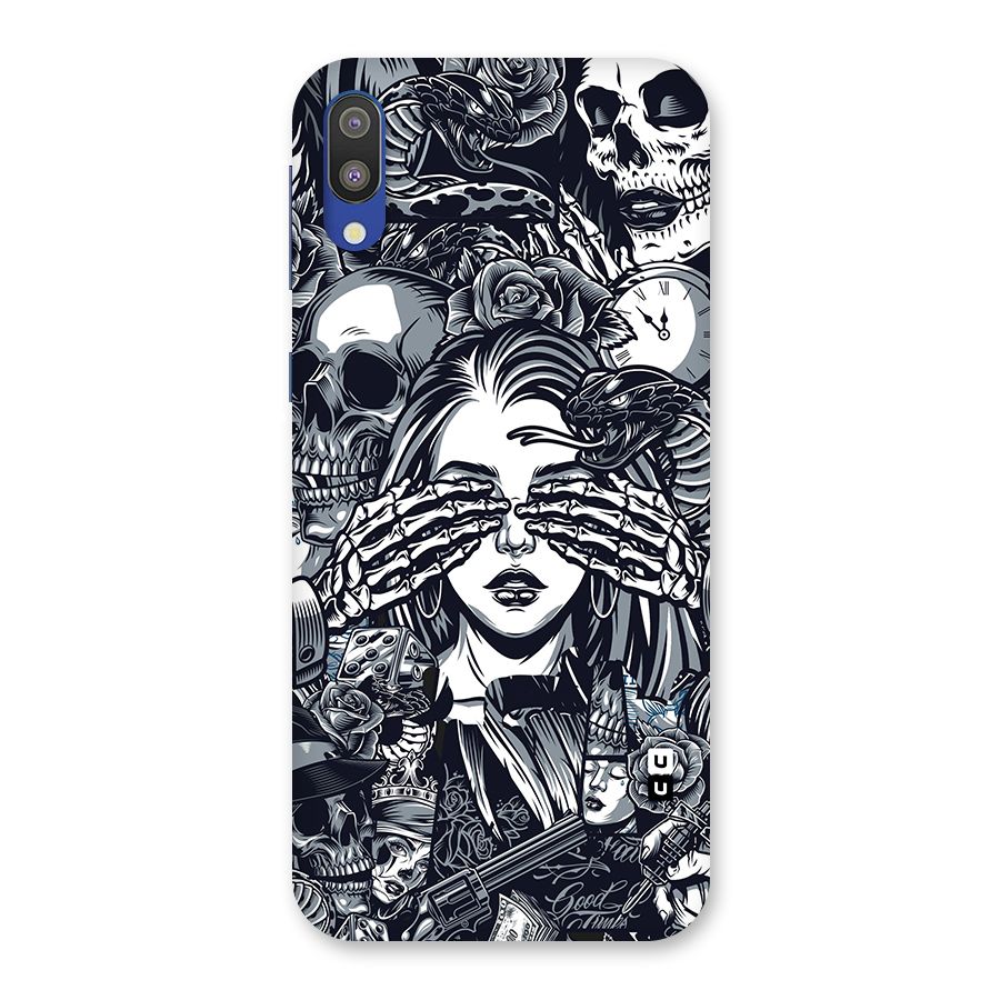 Vintage Skulls and Girl Style Back Case for Galaxy M10