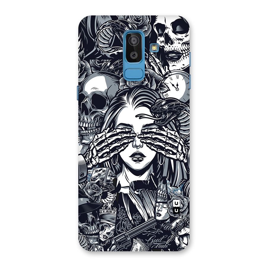 Vintage Skulls and Girl Style Back Case for Galaxy On8 (2018)