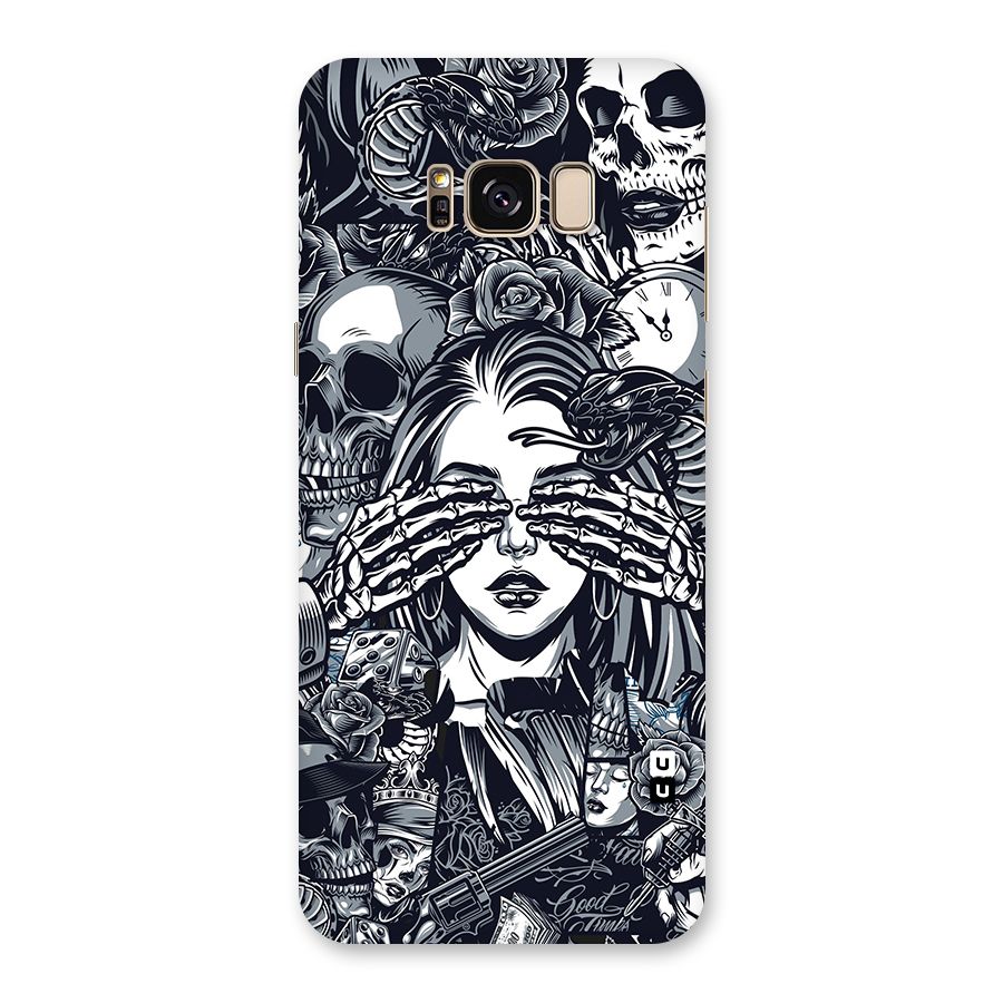 Vintage Skulls and Girl Style Back Case for Galaxy S8 Plus