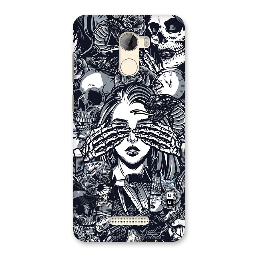 Vintage Skulls and Girl Style Back Case for Gionee A1 LIte