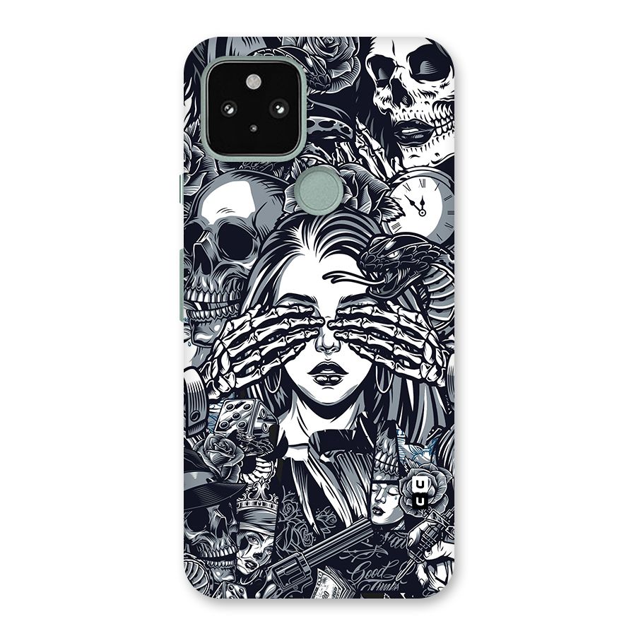 Vintage Skulls and Girl Style Back Case for Google Pixel 5