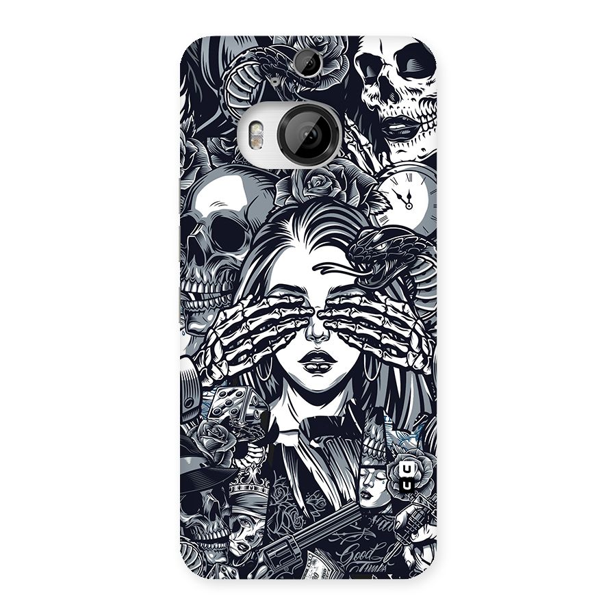 Vintage Skulls and Girl Style Back Case for HTC One M9 Plus