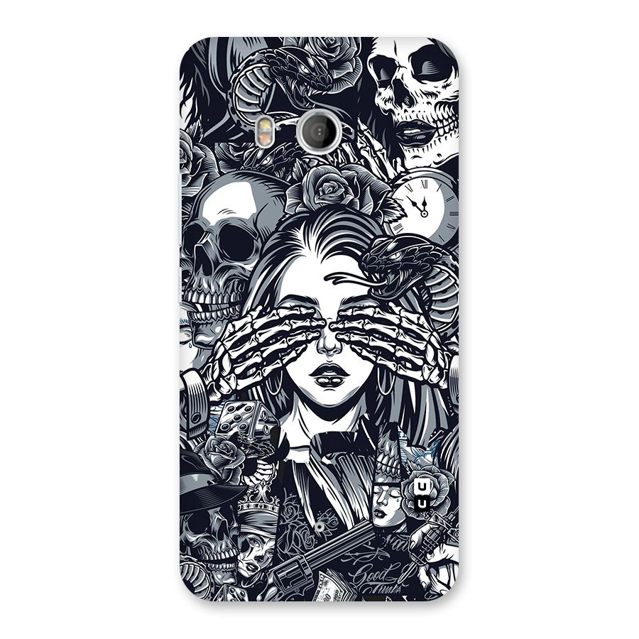 Vintage Skulls and Girl Style Back Case for HTC U11