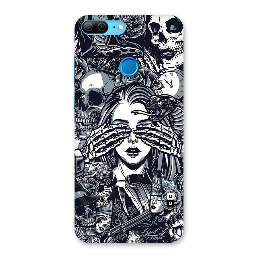 Vintage Skulls and Girl Style Back Case for Honor 9 Lite