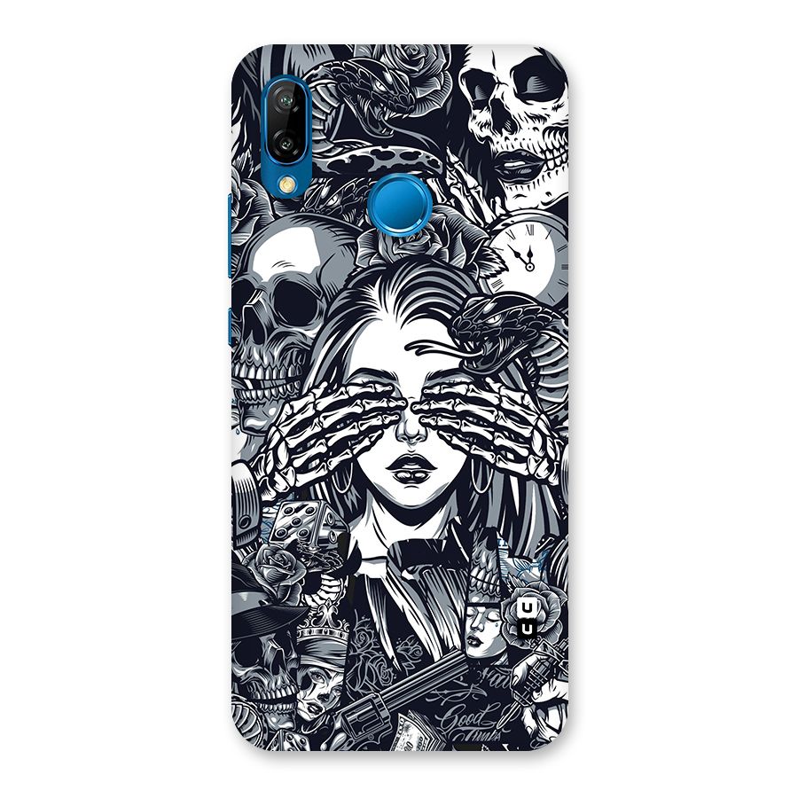 Vintage Skulls and Girl Style Back Case for Huawei P20 Lite