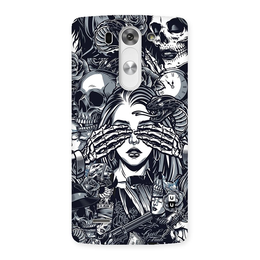 Vintage Skulls and Girl Style Back Case for LG G3 Mini
