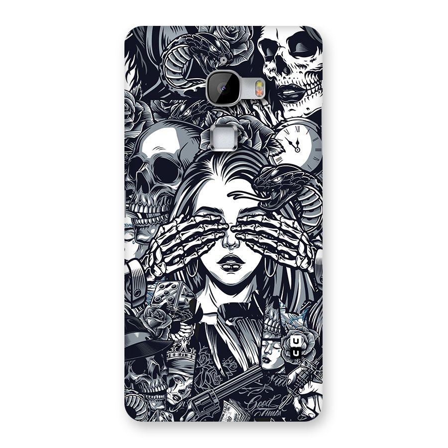 Vintage Skulls and Girl Style Back Case for LeTv Le Max