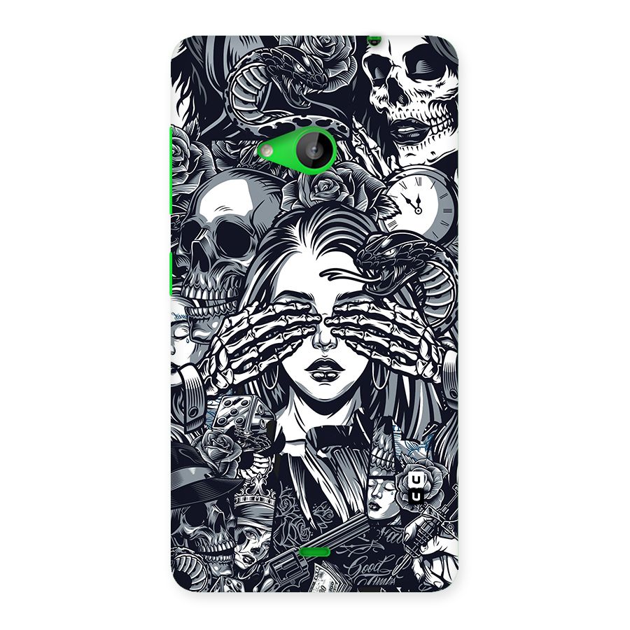 Vintage Skulls and Girl Style Back Case for Lumia 535
