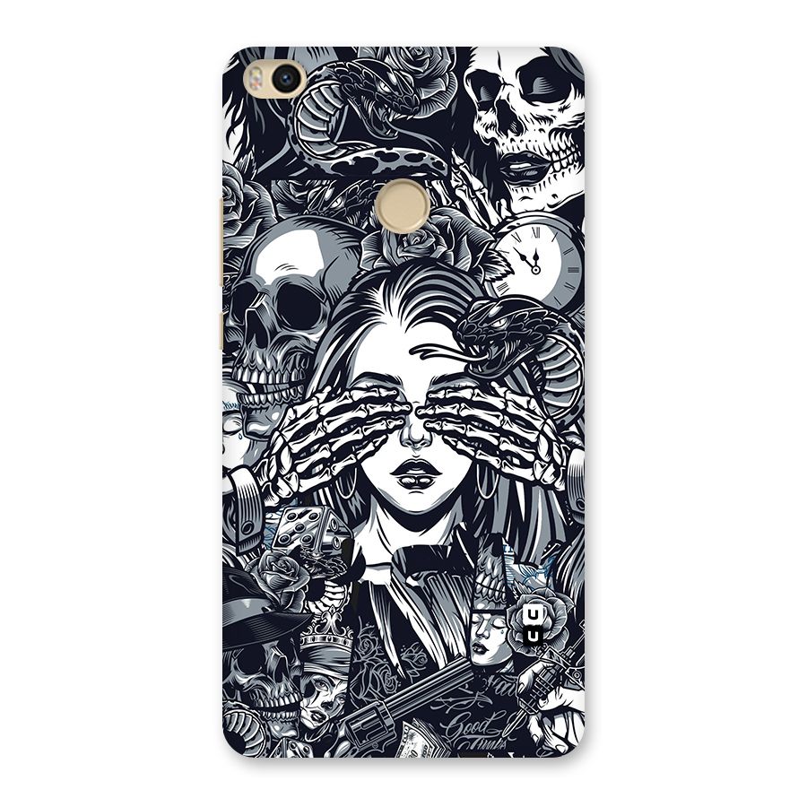 Vintage Skulls and Girl Style Back Case for Mi Max 2