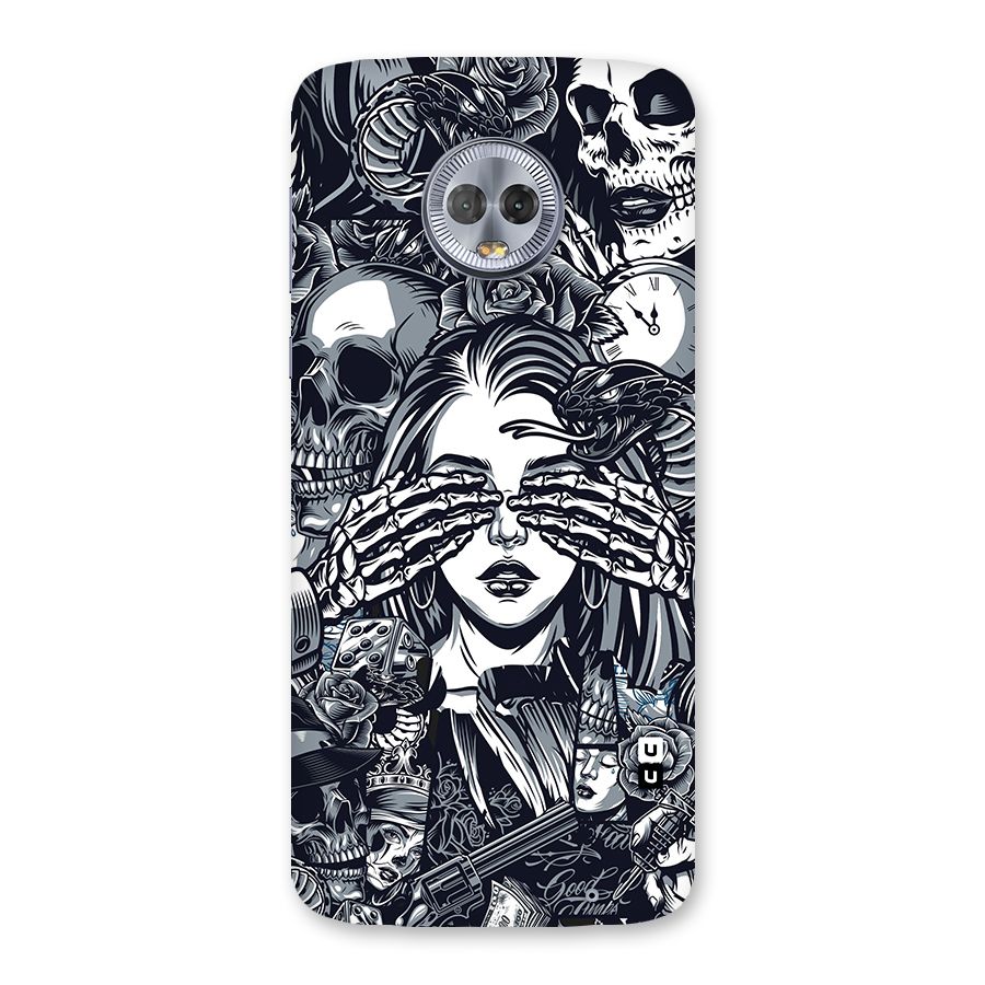 Vintage Skulls and Girl Style Back Case for Moto G6 Plus