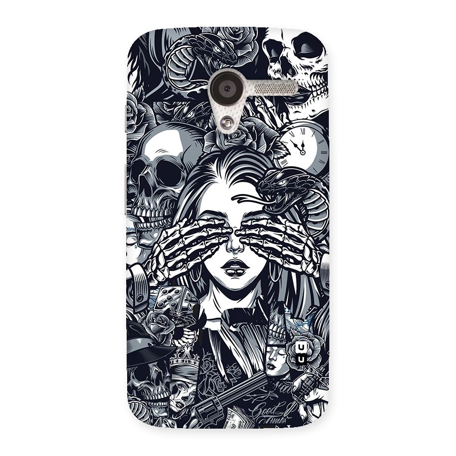 Vintage Skulls and Girl Style Back Case for Moto X