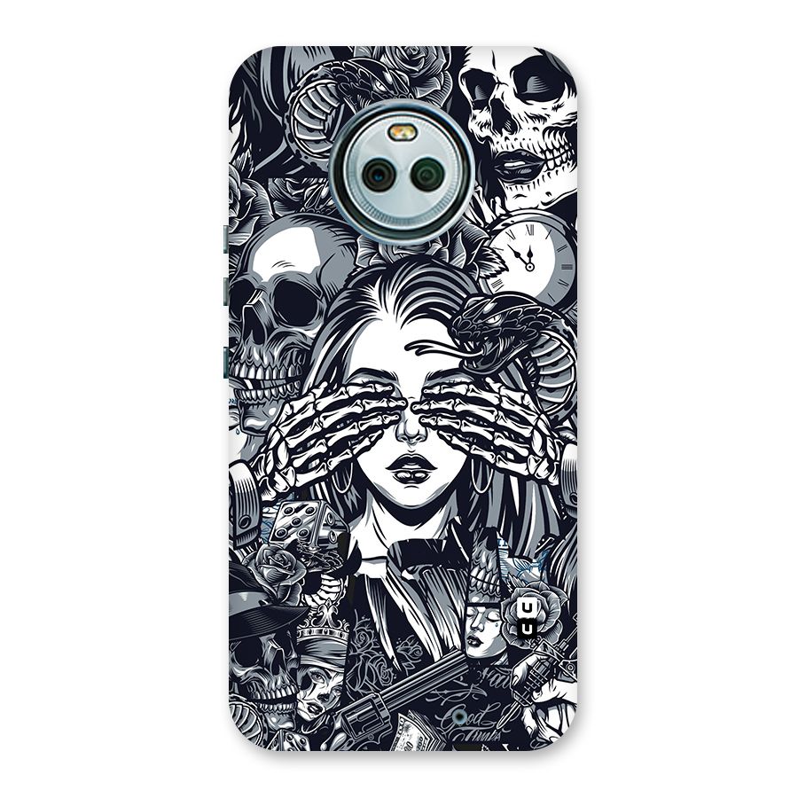 Vintage Skulls and Girl Style Back Case for Moto X4