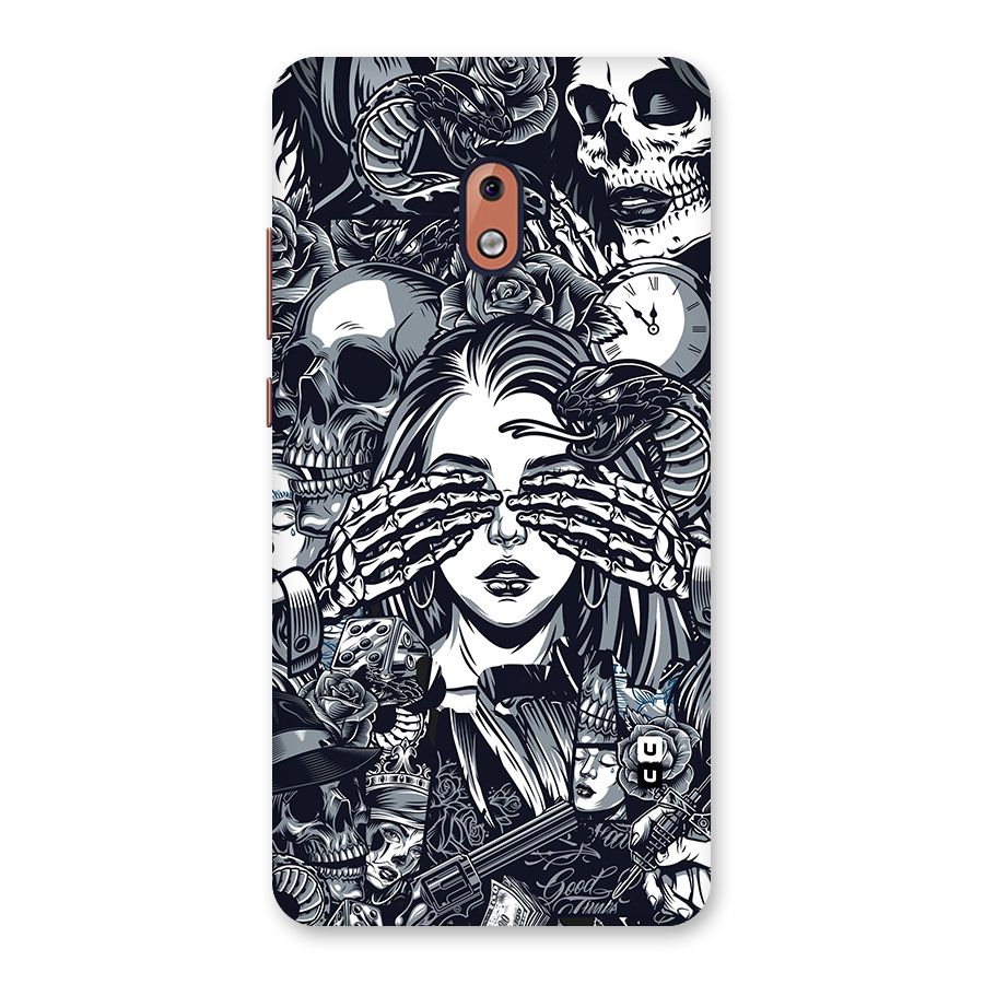 Vintage Skulls and Girl Style Back Case for Nokia 2.1