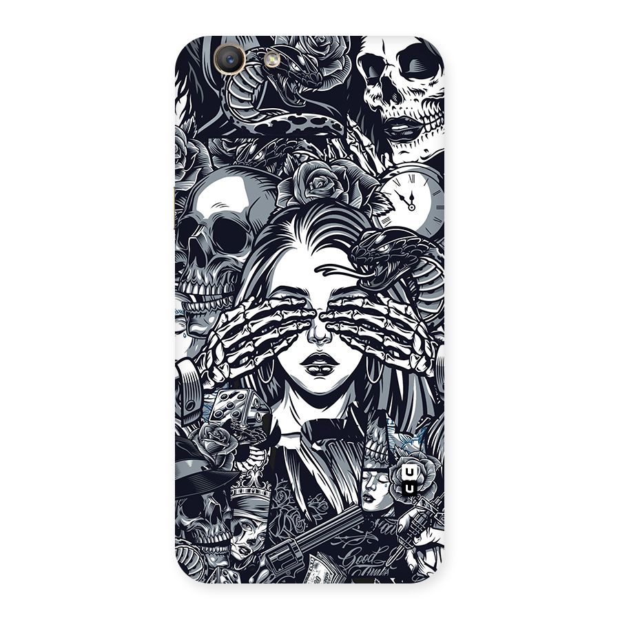 Vintage Skulls and Girl Style Back Case for Oppo A59
