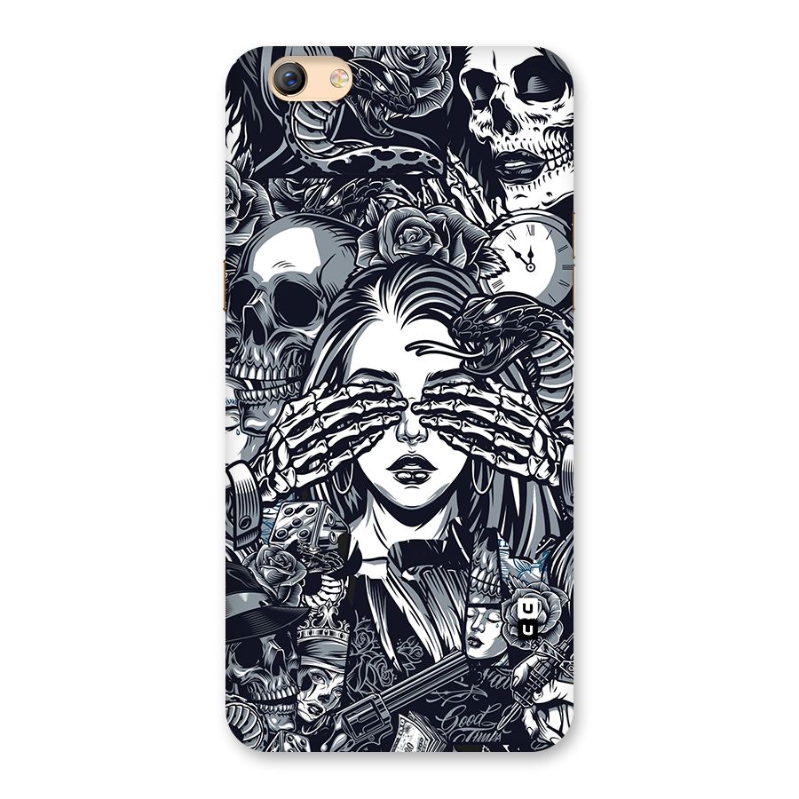 Vintage Skulls and Girl Style Back Case for Oppo F3 Plus
