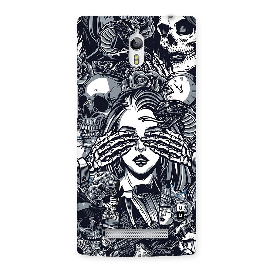 Vintage Skulls and Girl Style Back Case for Oppo Find 7