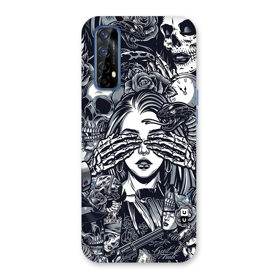 Vintage Skulls and Girl Style Back Case for Realme 7