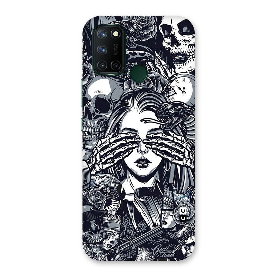 Vintage Skulls and Girl Style Back Case for Realme 7i