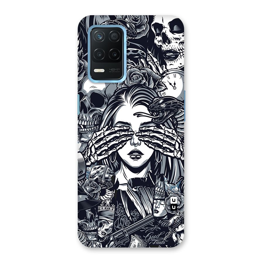 Vintage Skulls and Girl Style Back Case for Realme 8s 5G