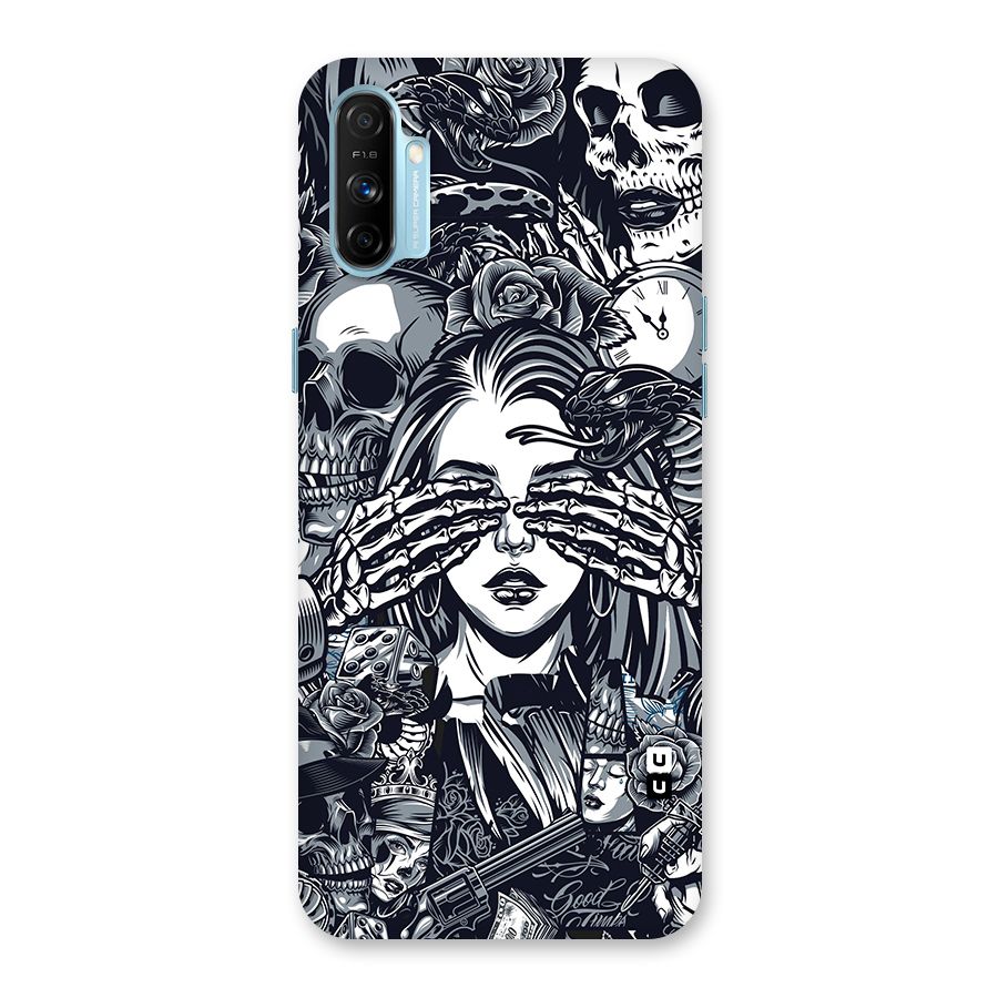 Vintage Skulls and Girl Style Back Case for Realme Narzo 20A