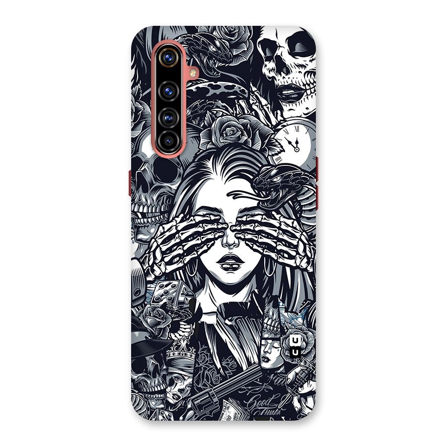 Vintage Skulls and Girl Style Back Case for Realme X50 Pro