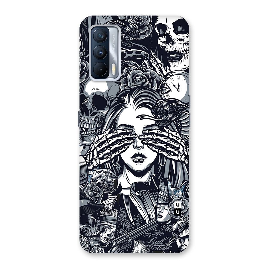 Vintage Skulls and Girl Style Back Case for Realme X7